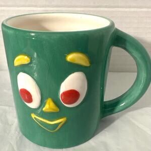 Vintage ceramic Gumby and Pokey Mug 2004  in 3D green